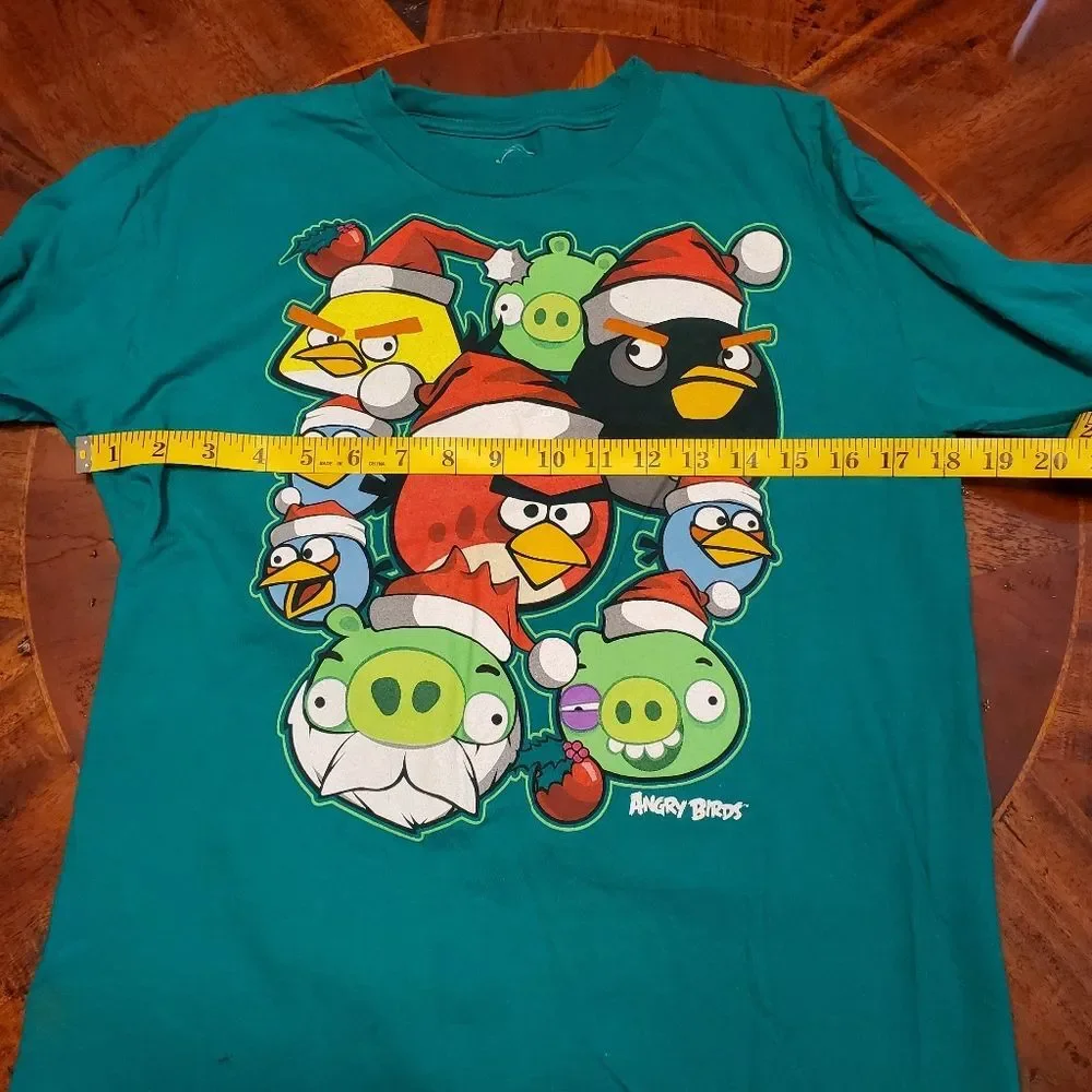 Angry Birds Rovio Entertainment Youth Size 18 Christmas L/S  T-shirt